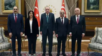 Cumhurbaşkanı Erdoğan-DEM heyeti görüşmesinden ilk fotoğraf