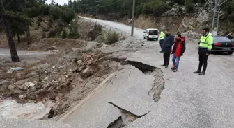 Denizli'de sağanak sonucu dereler taştı