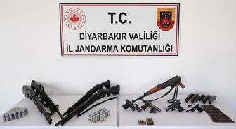 Diyarbakır'da düzenlenen operasyonlarda silah ve mühimmat ele geçirildi
