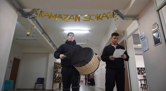 Edirne'de öğrenciler okullarında 'Ramazan Sokağı' oluşturdu