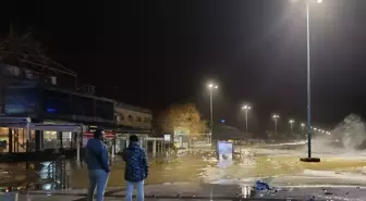 Edremit Körfezi'nde lodos etkili oldu