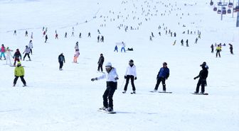 Erciyes'te hafta sonu yoğunluğu yaşanıyor