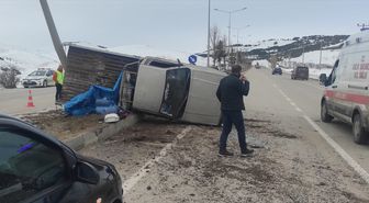 Erzurum'da otomobil ile pikap çarpıştı, 1 kişi öldü