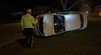 Eskişehir'de otomobilin devrilmesi sonucu 1 kişi yaralandı