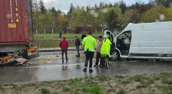 Eskişehir'de zincirleme trafik kazasında 1 kişi yaralandı