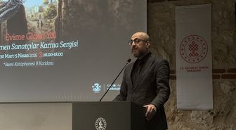'Evime Giden Yol' sergisi Rami Kütüphanesi'nde sanatseverlerle buluştu