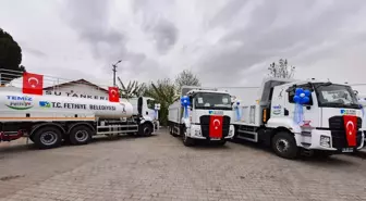 Fethiye Belediyesi'nin araç filosuna 12 yeni araç eklendi