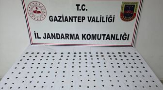 Gaziantep'te düzenlenen operasyonda 195 sikke ele geçirildi