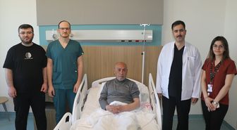 Gaziantep'te inme geçiren hasta erken müdahaleyle hayata tutundu