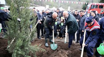 Giresun'da fidanlar toprakla buluşturuldu
