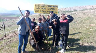 Gümüşhacıköy'de Orman Haftası'nda fidanlar toprakla buluşturuldu