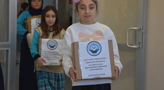 Gümüşhane'de ortaokul öğrencileri 'zimem defteri' geleneğini yaşattı
