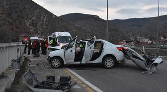 Gümüşhane'de trafik kazasında 3 kişi yaralandı