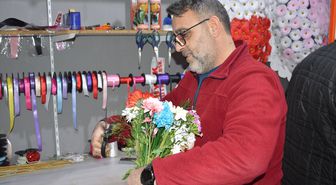Havza'da çiçekçilerde 14 Şubat Sevgililer Günü yoğunluğu