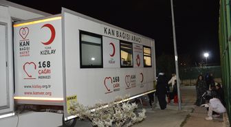 Havza'da KYK yurdunda iftar sonrası kan bağışı çalışması yapıldı