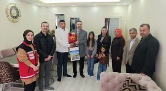 Havza Kaymakamı Ayvat'tan şehit yakınları ve gazilere bayram ziyareti