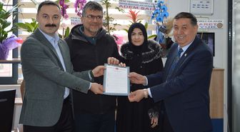 Havza OSB'de üretime geçen fabrikanın tapusu verildi