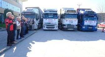 İHH Bursa Şubesi Gazze, Suriye ve Sudan'a 18 tır yardım malzemesi gönderdi