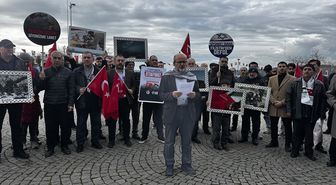 İsrail'in Gazze'ye yönelik saldırıları Çanakkale'de protesto edildi