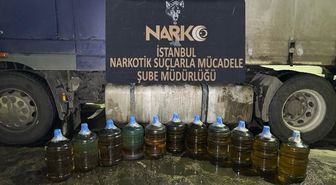 İstanbul'da tırda 183 litre uyuşturucu madde ele geçirildi