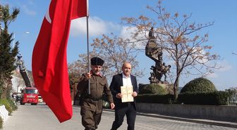 İstanbul'dan Çanakkale'ye yürüyen gazi torunu 'şehitler diyarına' ulaştı