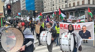 İsveç'te, İsrail'in Gazze ve Lübnan'a yönelik saldırıları protesto edildi