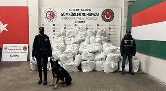 Kapıkule'de 914 kilogram esrar ele geçirildi