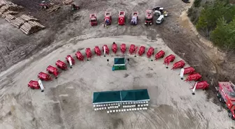 Karabük'te orman yangınlarına karşı köylere su tankeri dağıtıldı