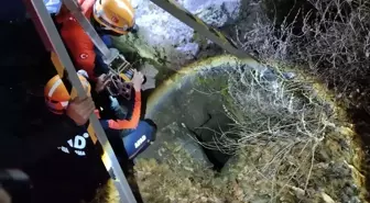 Karaman'da define ararken sarnıçta mahsur kalan 3 kişi kurtarıldı