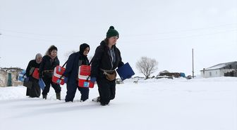 Kars'ta Kadın Veterinerlerin Fedakarlığı