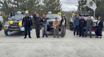 Kastamonu'da özel bireyler off-road araçlarıyla şehir turu attı