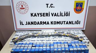 Kayseri'de 619 paket bandrolsüz kaçak sigara ele geçirildi