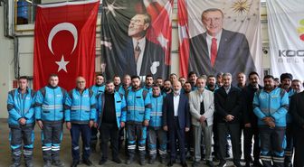 Kayseri'de belediye başkanları personelle bayramlaştı