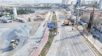 Kayseri'de Kartal Katlı Kavşağı ve Bağlantı Yolları Projesi'nde çalışmalar sürüyor