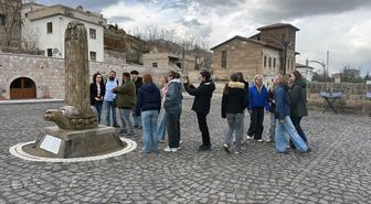 Kayseri'de Talas ilçesini uluslararası ziyaretçiler gezdi
