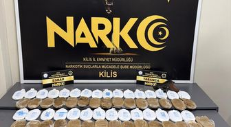 Kilis'te 17 kilo 105 gram uyuşturucu ele geçirildi