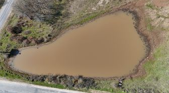 Kırklareli'nde Taşlık Göleti'nin doluluk oranı yağışlarla arttı