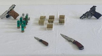 Kırşehir'de 2 ruhsatsız tabanca, 3 şarjör ve 167 fişek ele geçirildi