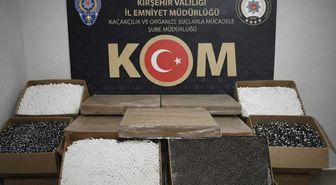 Kırşehir'de 90 bin dolu makaron ele geçirildi, 1 zanlı yakalandı