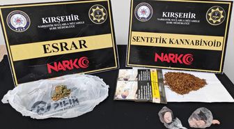 Kırşehir'de uyuşturucu operasyonunda 2 zanlı tutuklandı