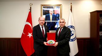 KKTC 5. Cumhurbaşkanı Ersin Tatar, ADÜ'yü ziyaret etti