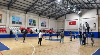 Korkut'ta iftar sonrası spor salonunda yoğunluk yaşanıyor