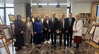 KTÜ Farabi Hastanesinde kaligrafi sergisi açıldı