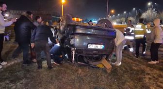 Kütahya'da iki otomobilin çarpıştığı kazada 1 kişi yaralandı