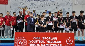 Kütahya'daki Türkiye Okul Sporları Yıldızlar Voleybol Türkiye Şampiyonası tamamlandı