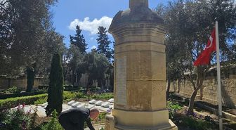 Malta'daki Türk Şehitliği'nde 18 Mart Şehitleri Anma Günü için tören düzenlendi