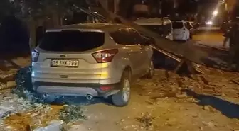 Manisa'da kuvvetli fırtına hayatı olumsuz etkiledi