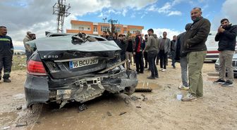 Mardin'de takla atan otomobilin sürücüsü yaralandı