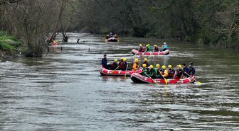 Melen Çayı'nda rafting sezonu açıldı