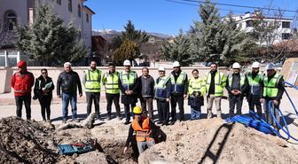 Merzifon Belediye Başkanı Kargı, devam eden çalışmaları inceledi